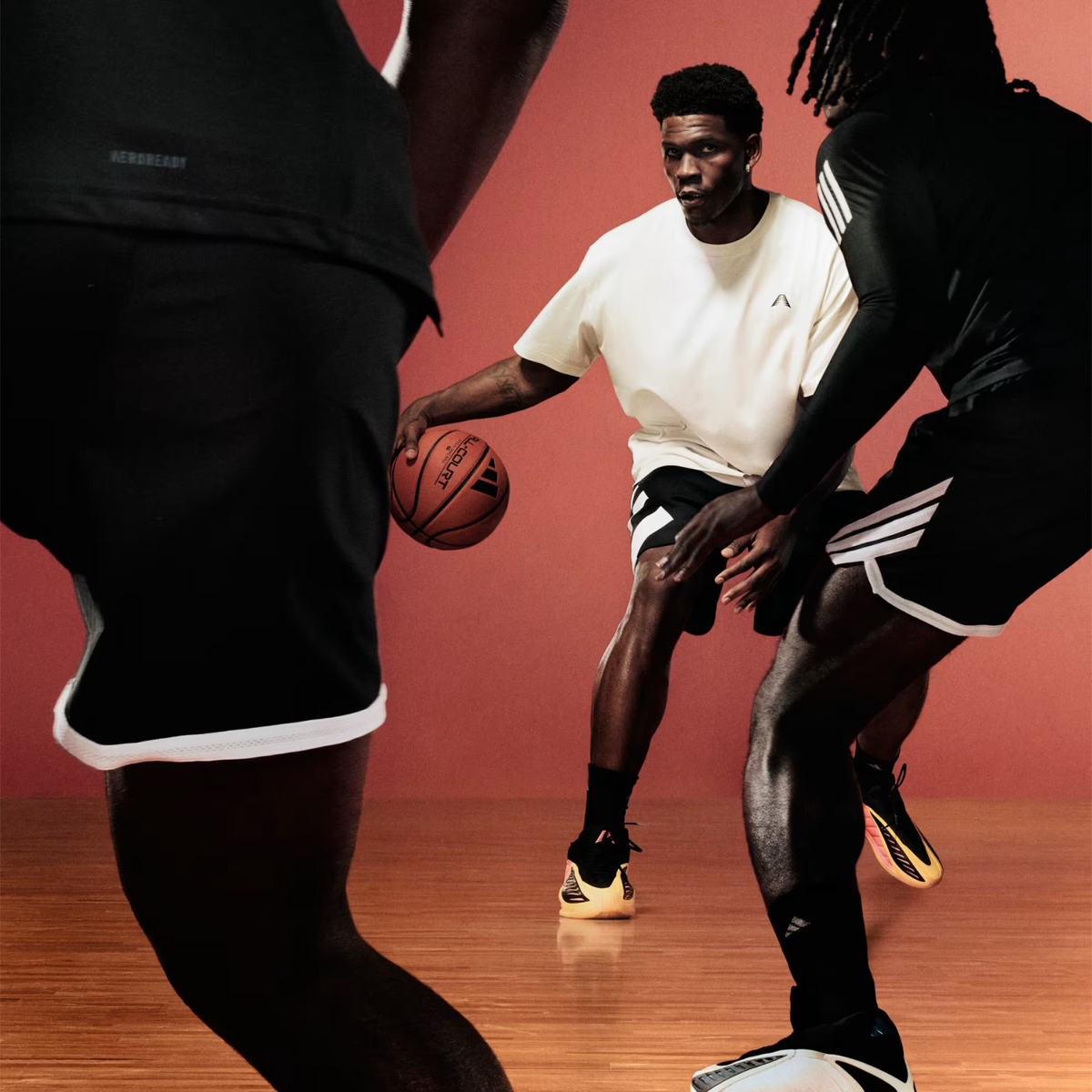 Adidas Anthony Edwards 2 Acid Orange/Core Black/Acid Red