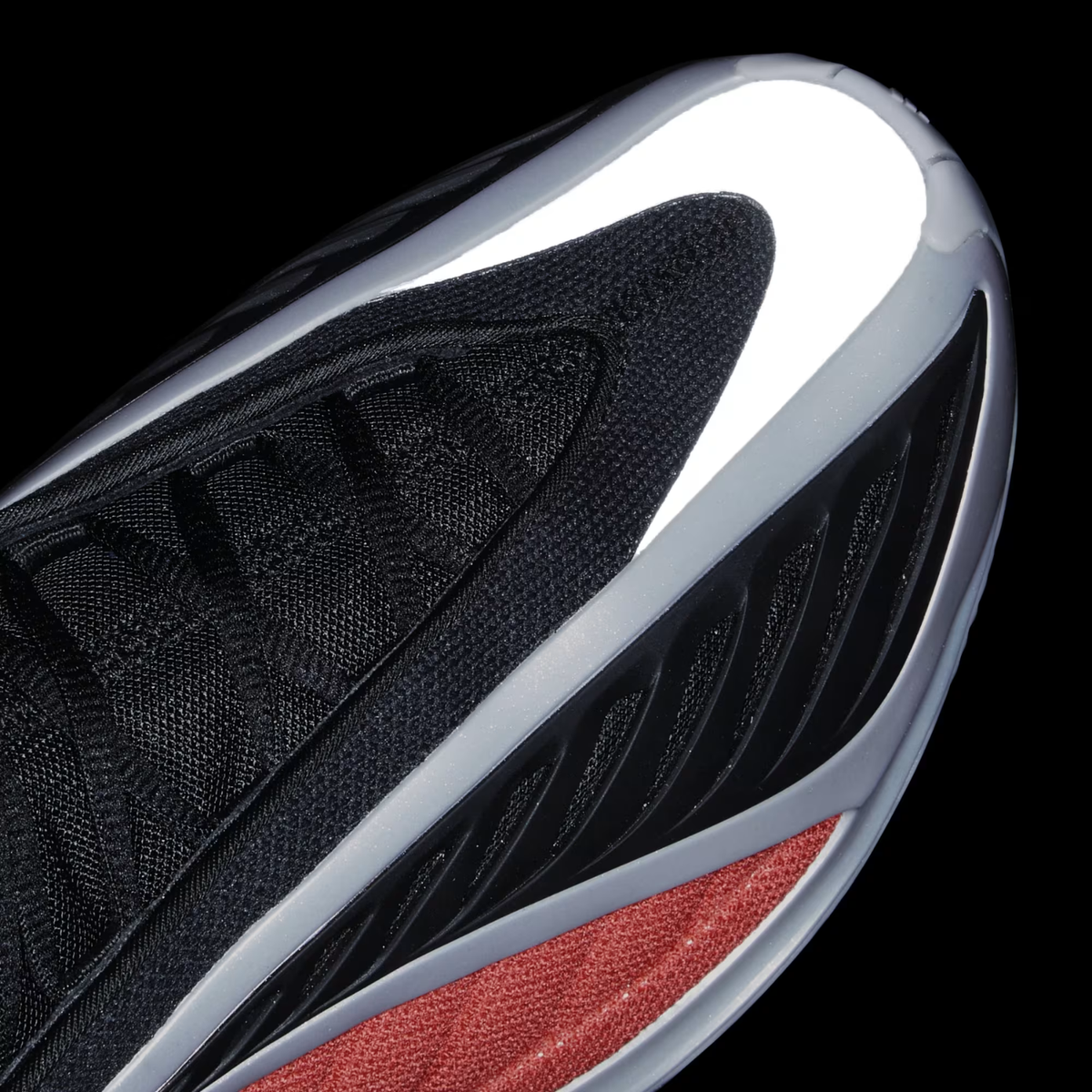 Adidas Anthony Edwards 2 Silver Metallic/Pure Ruby/Core Black