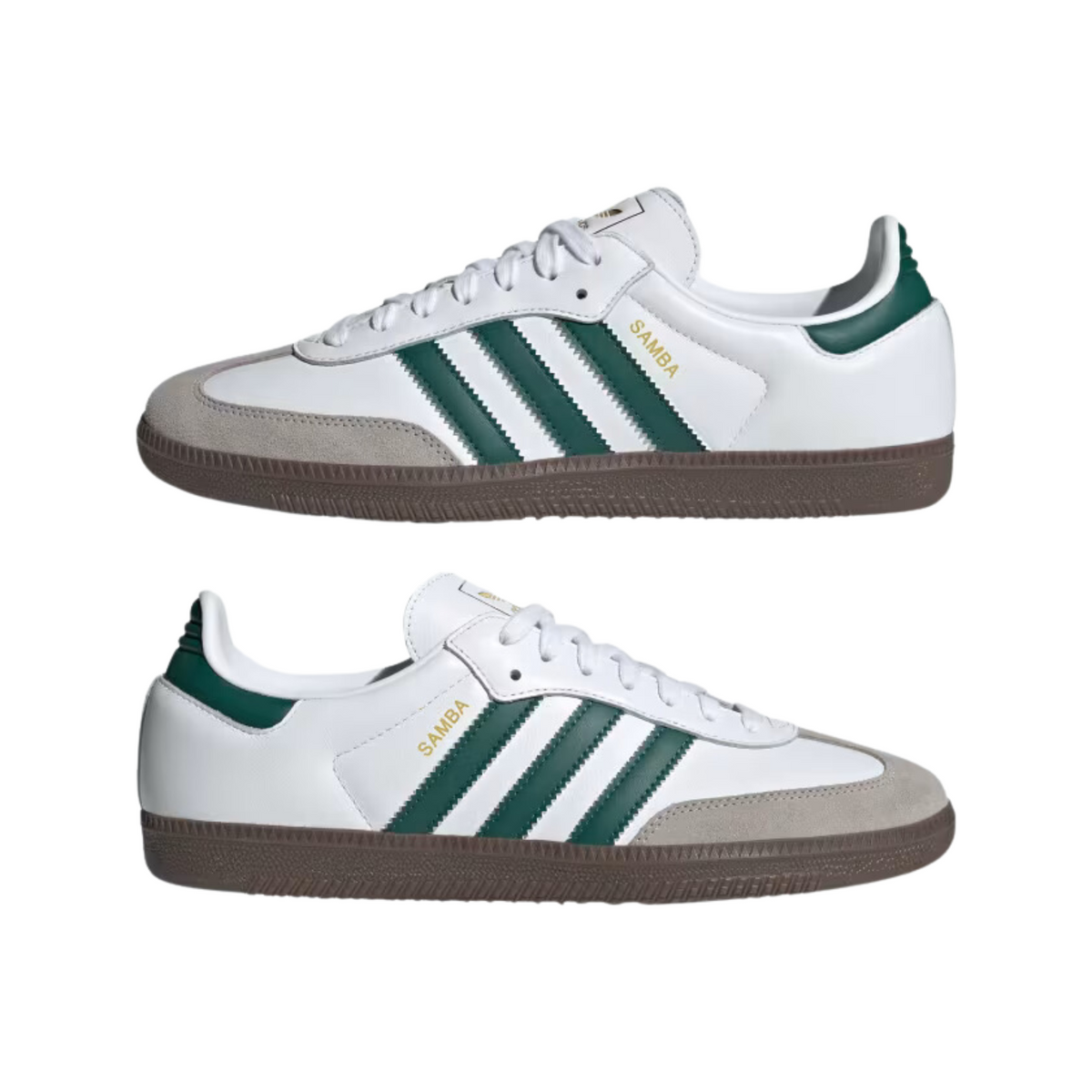 Adidas Samba OG - White/Core Green/Clear Granite I Momentum Adidas Samba OG - White/Core Green/Clear Granite I Momentum