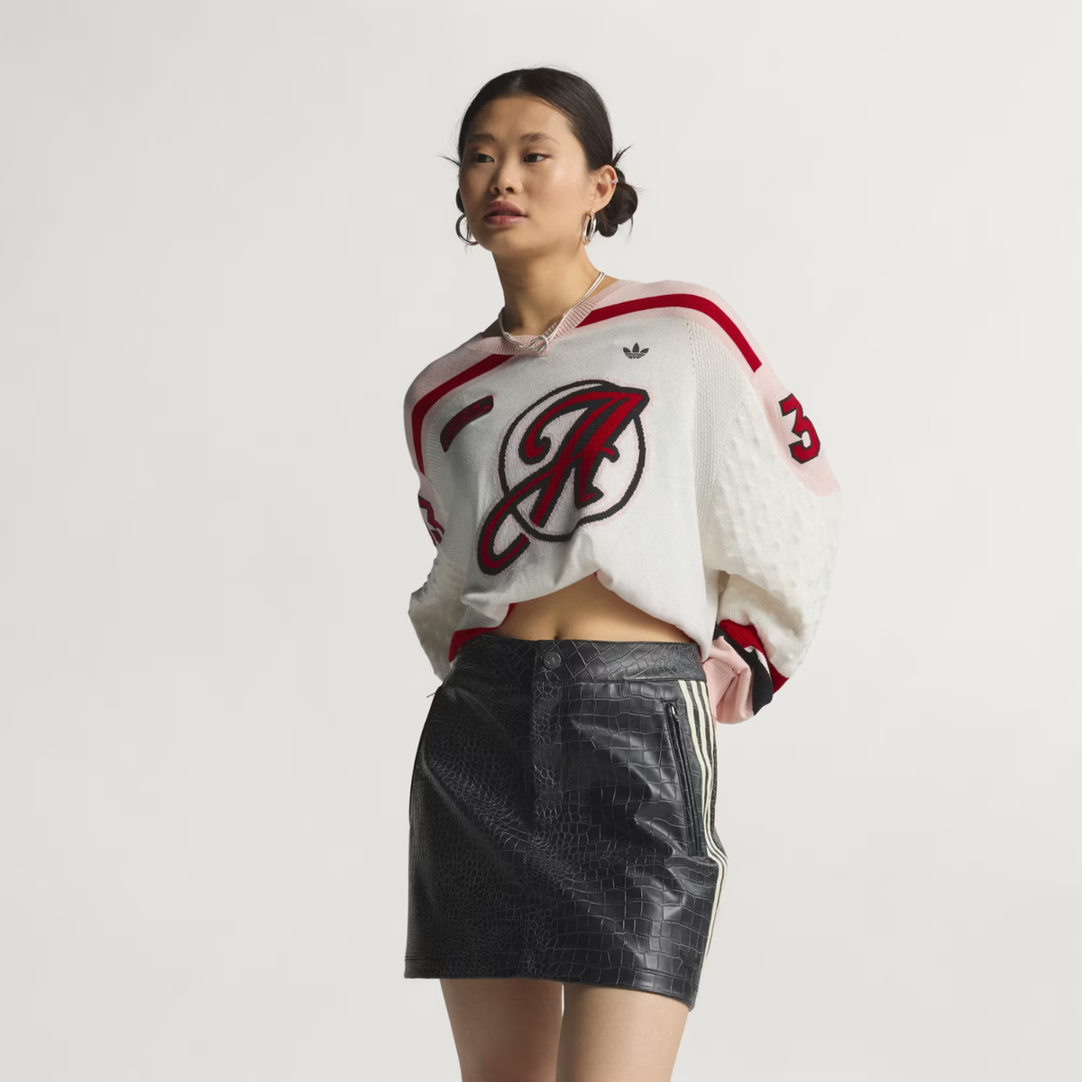 Adidas W Pleather Mini Skirt Black