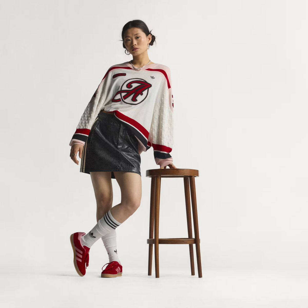 Adidas W Pleather Mini Skirt Black