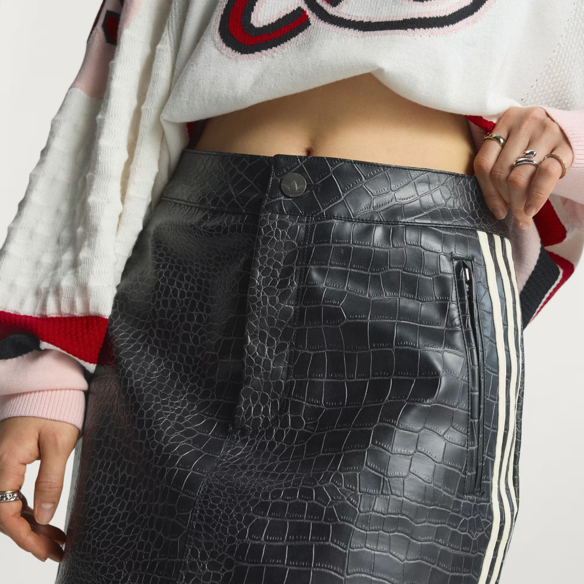 Adidas W Pleather Mini Skirt Black