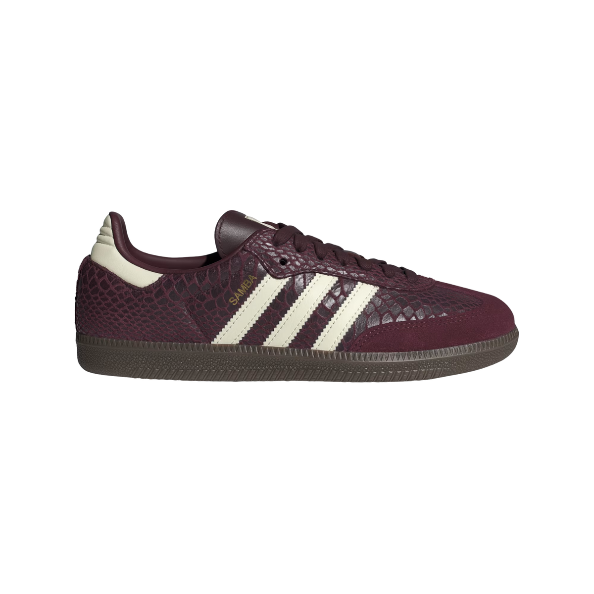 Adidas W Samba OG Maroon/Cream White/Gold Metallic
