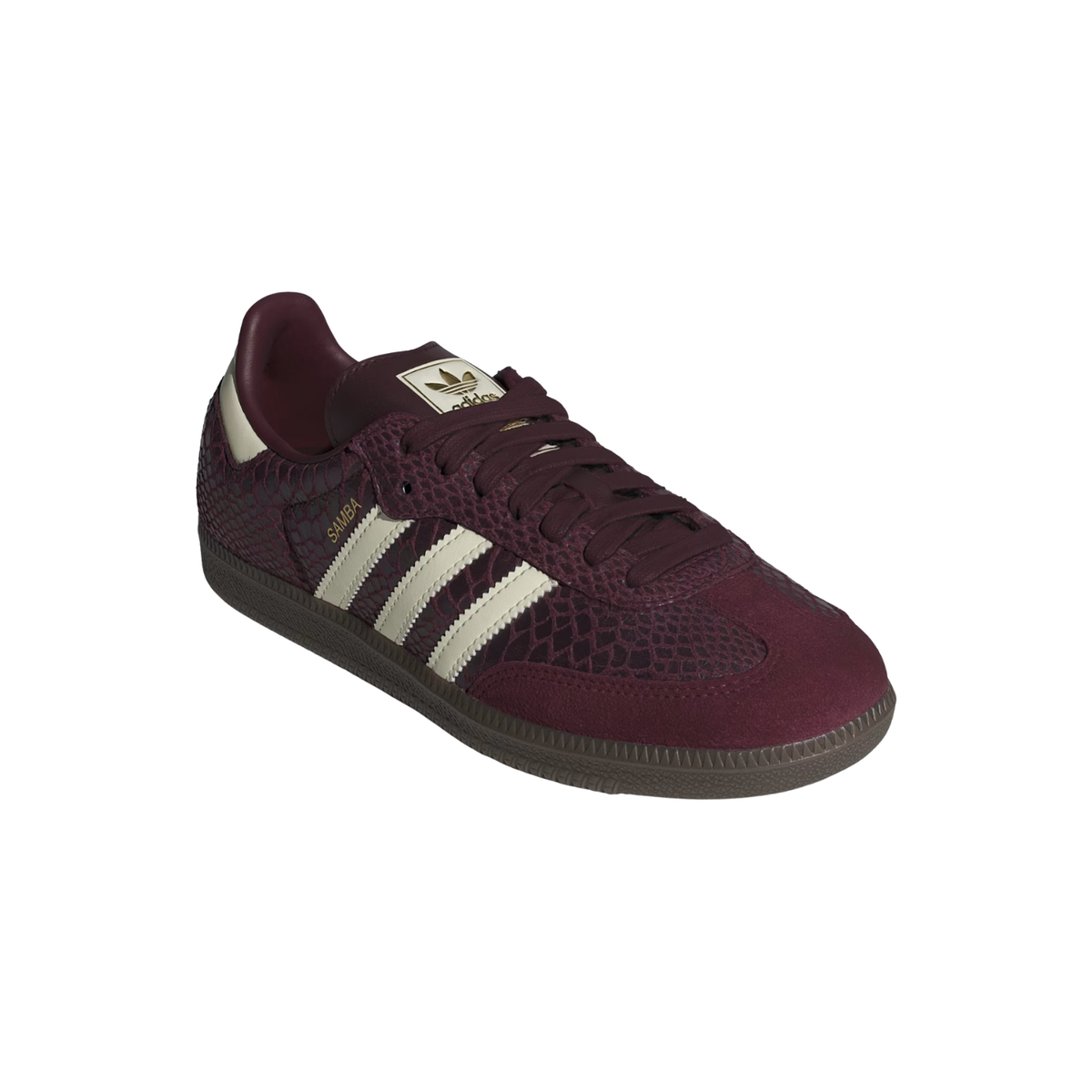 Adidas W Samba OG Maroon/Cream White/Gold Metallic