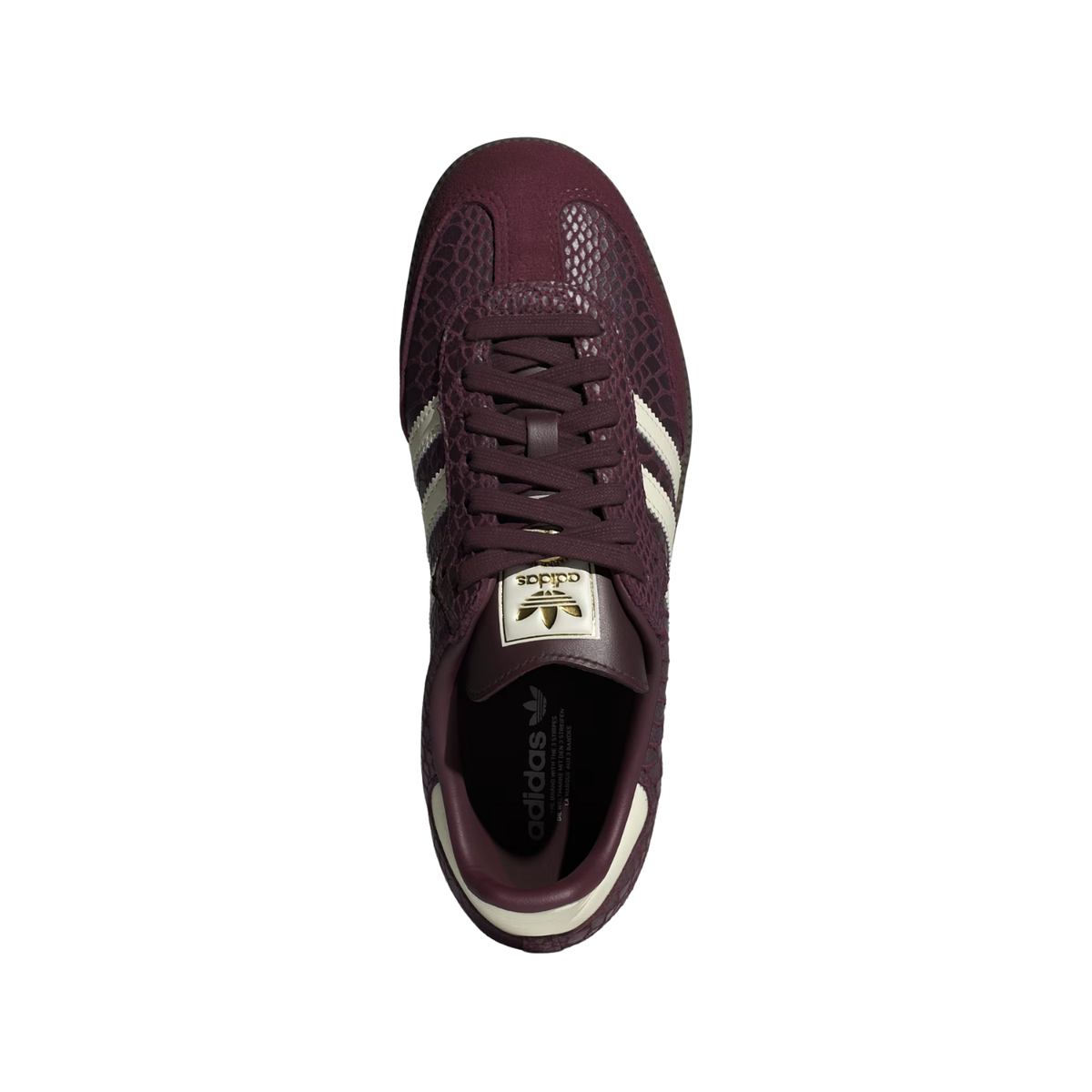 Adidas W Samba OG Maroon/Cream White/Gold Metallic