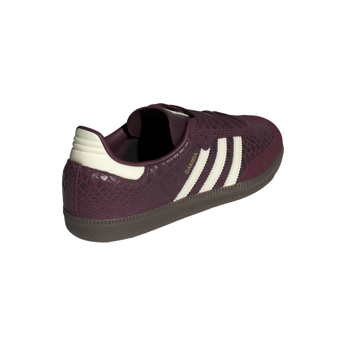 Adidas W Samba OG Maroon/Cream White/Gold Metallic