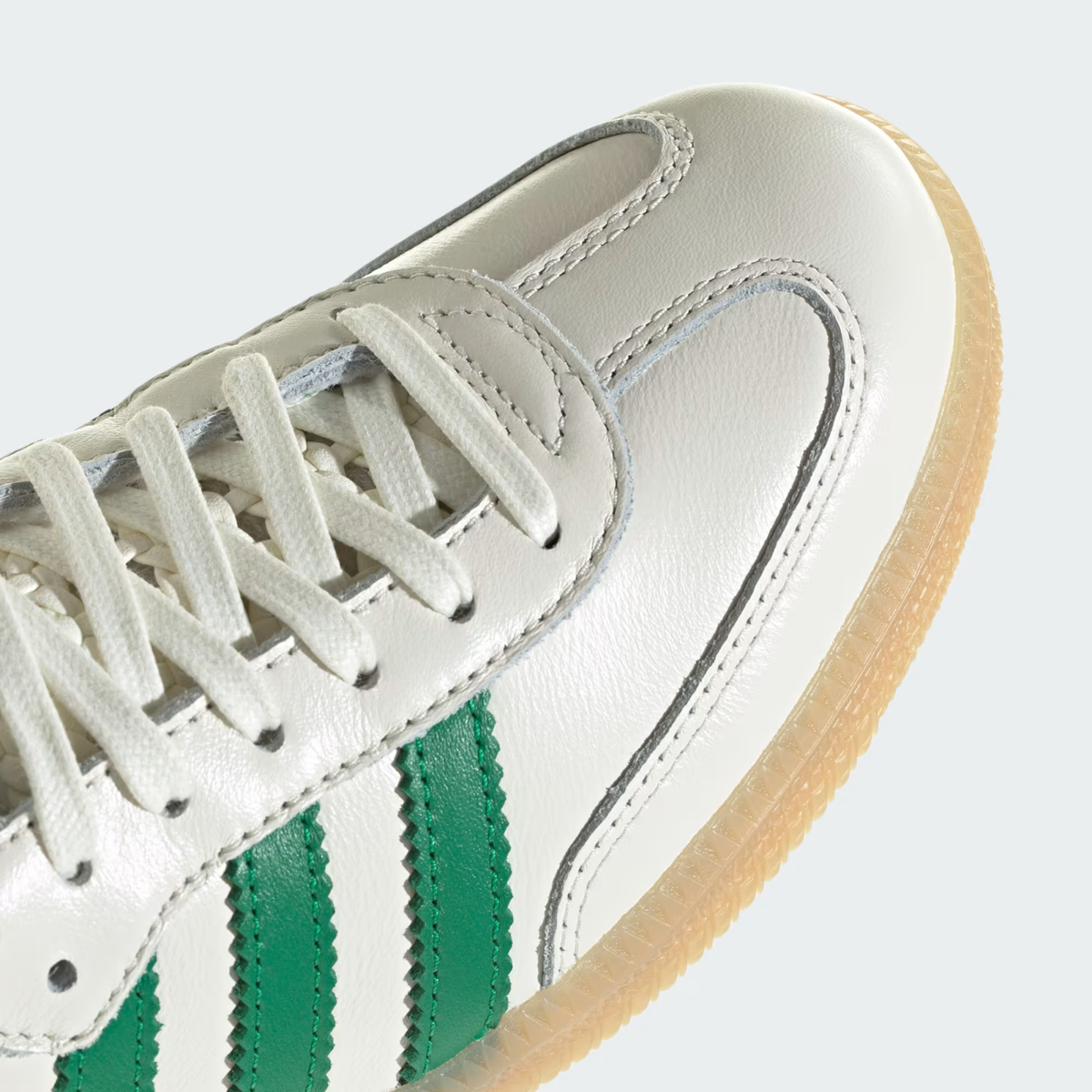 Adidas W Samba OG Off White/Green/Gold Metallic