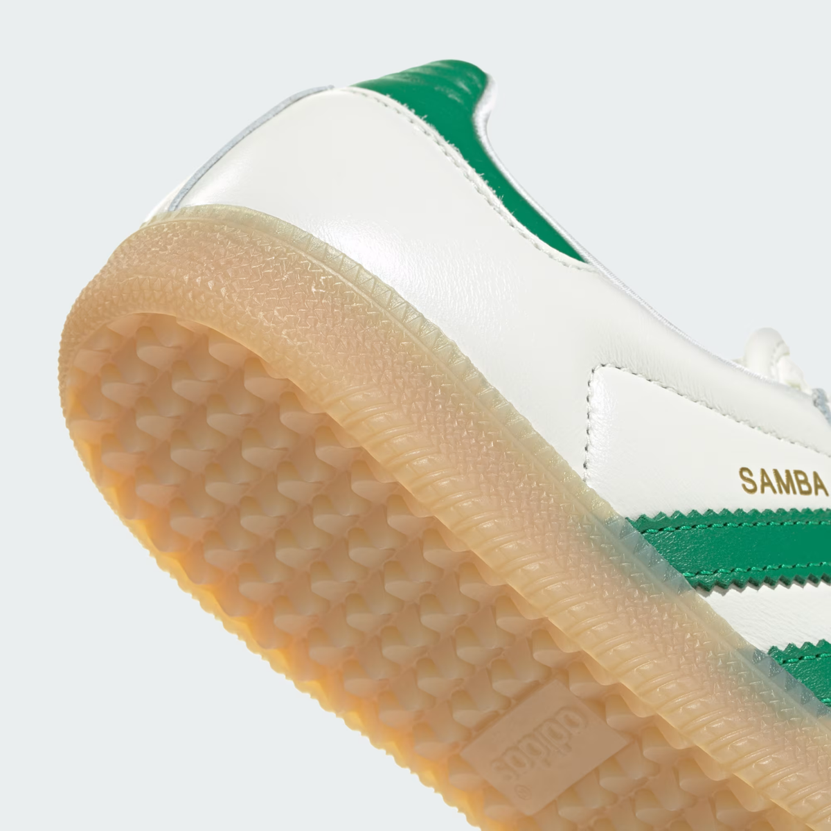 Adidas W Samba OG Off White/Green/Gold Metallic
