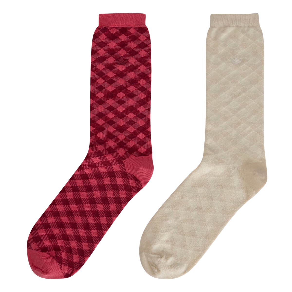 Adidas X Wales Bonner Check Sock Craft Pink/Core Brown
