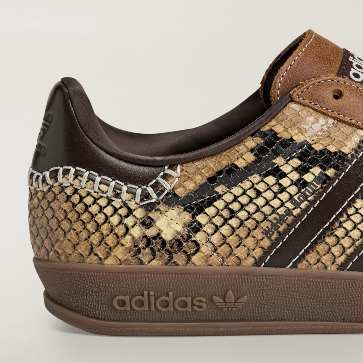 Adidas X Wales Bonner W Gazelle Snake Core Black/Dust Rust/Collegiate Burgundy