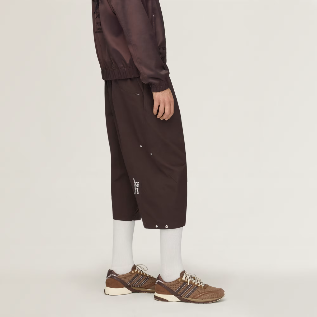 Adidas X Wales Bonner Y3 Ripstop Shorts Aurora Coffee/Chalk White