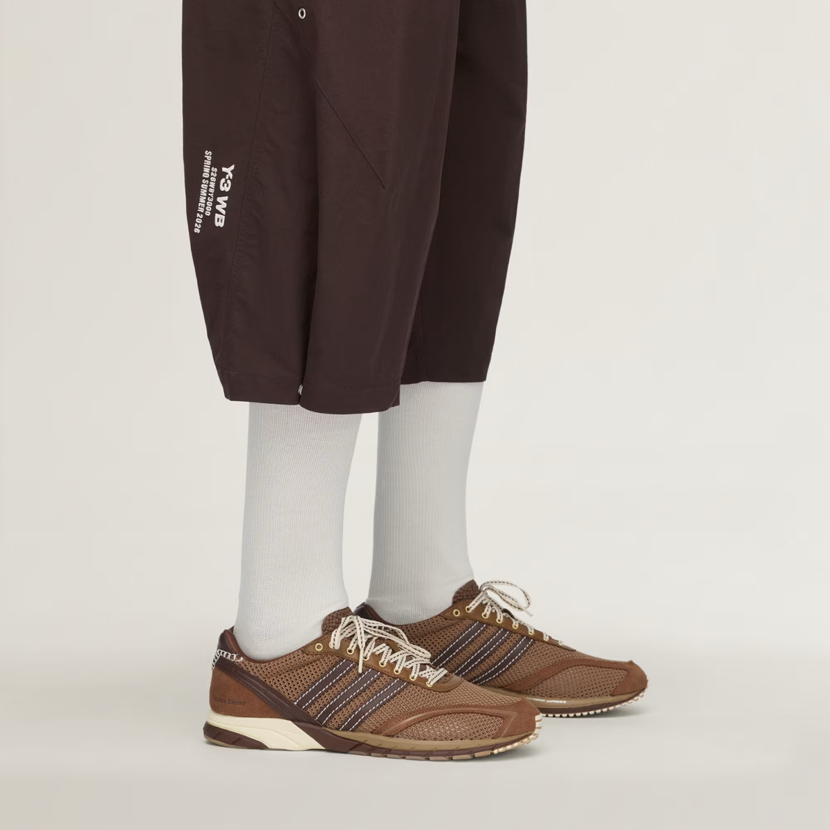 Adidas X Wales Bonner Y3 Ripstop Shorts Aurora Coffee/Chalk White
