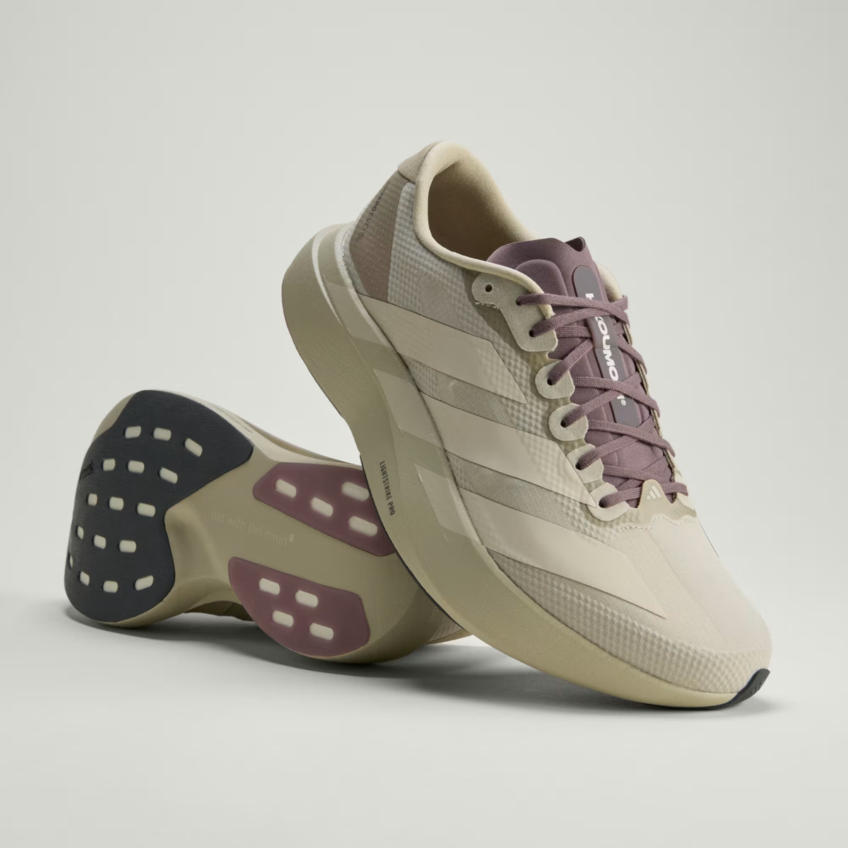 Adizero EVO SL Woven Putty Grey/Alumina/Shadow Fig JS2441