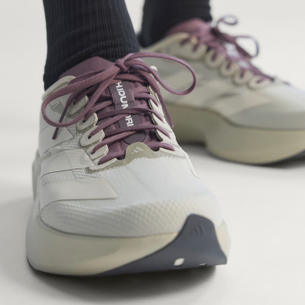 Adizero EVO SL Woven Putty Grey/Alumina/Shadow Fig JS2441