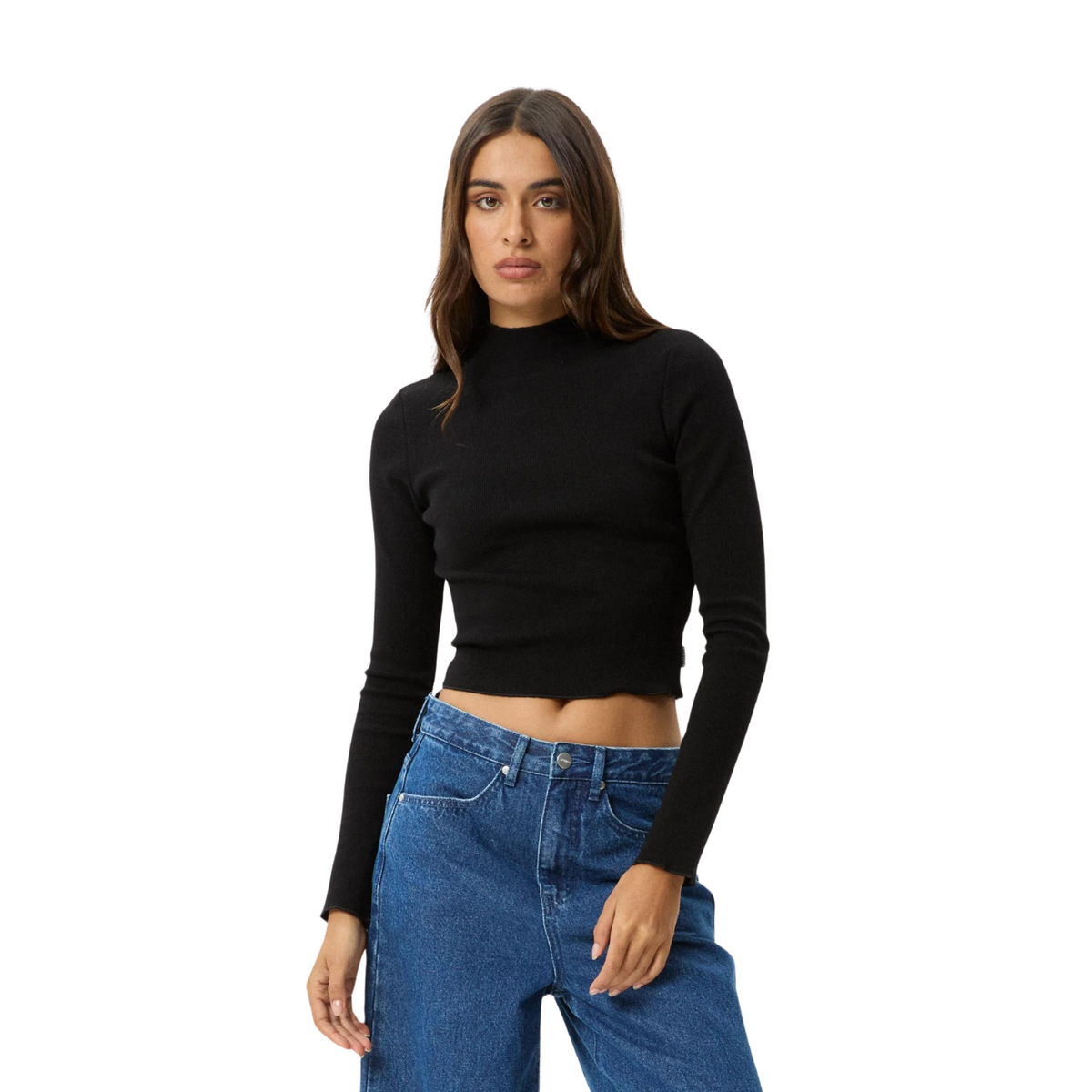 ICONIC LONG SLEEVE RIB TOP