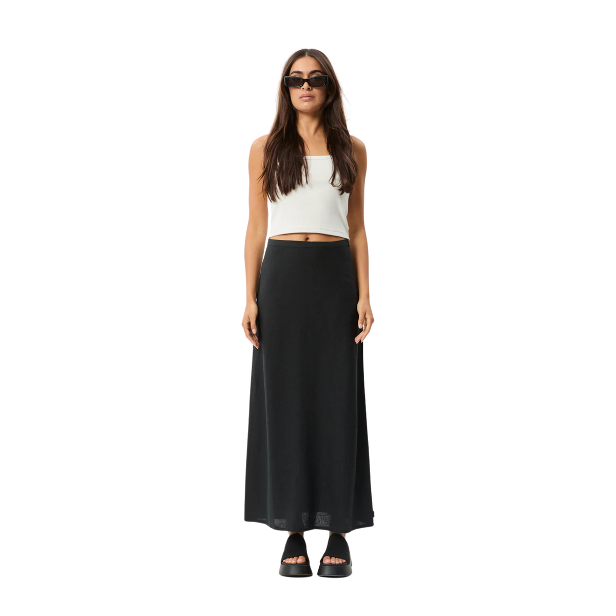 Afends Lilo Maxi Skirt Black