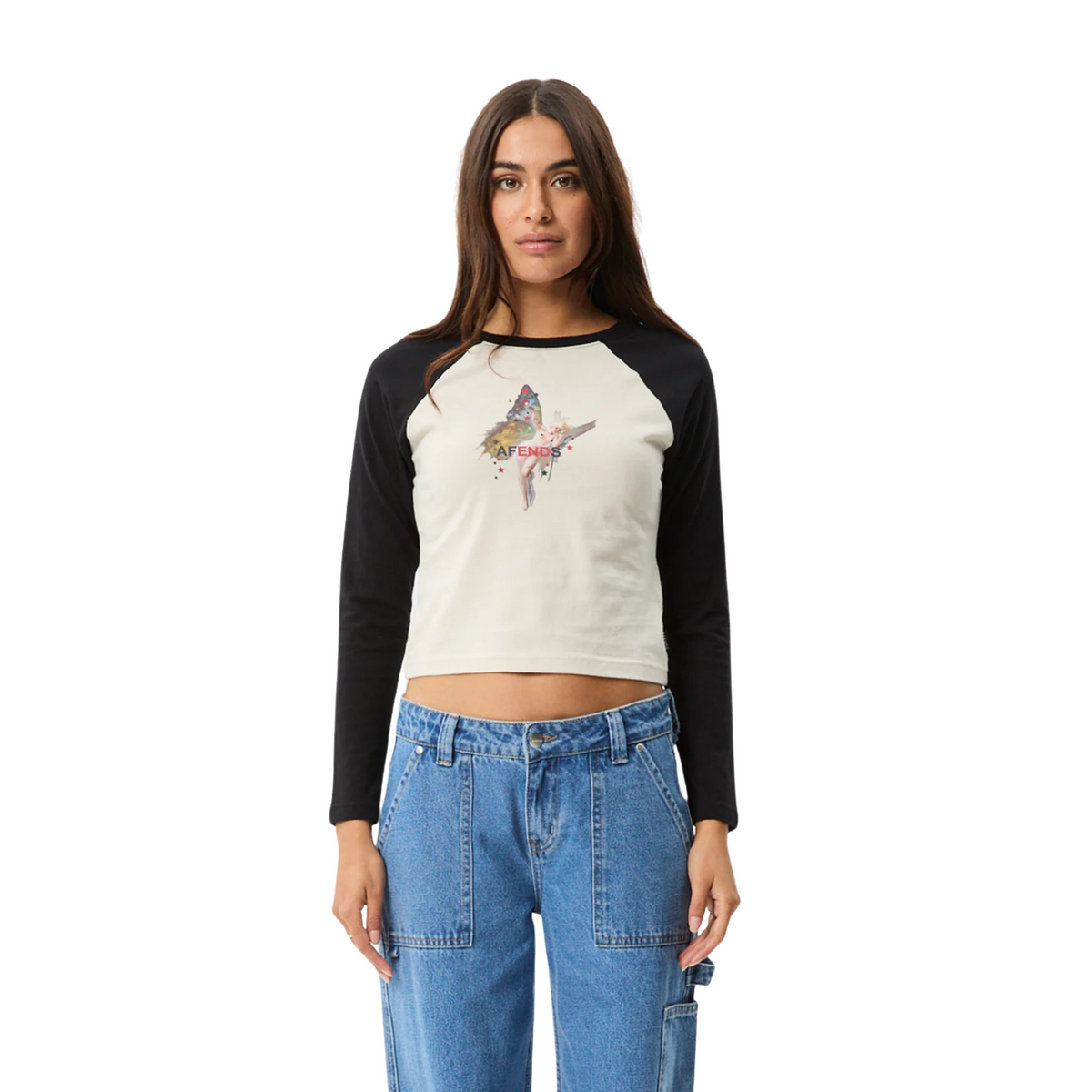 Afends Pixie Long Sleeve Tee Moonbeam
