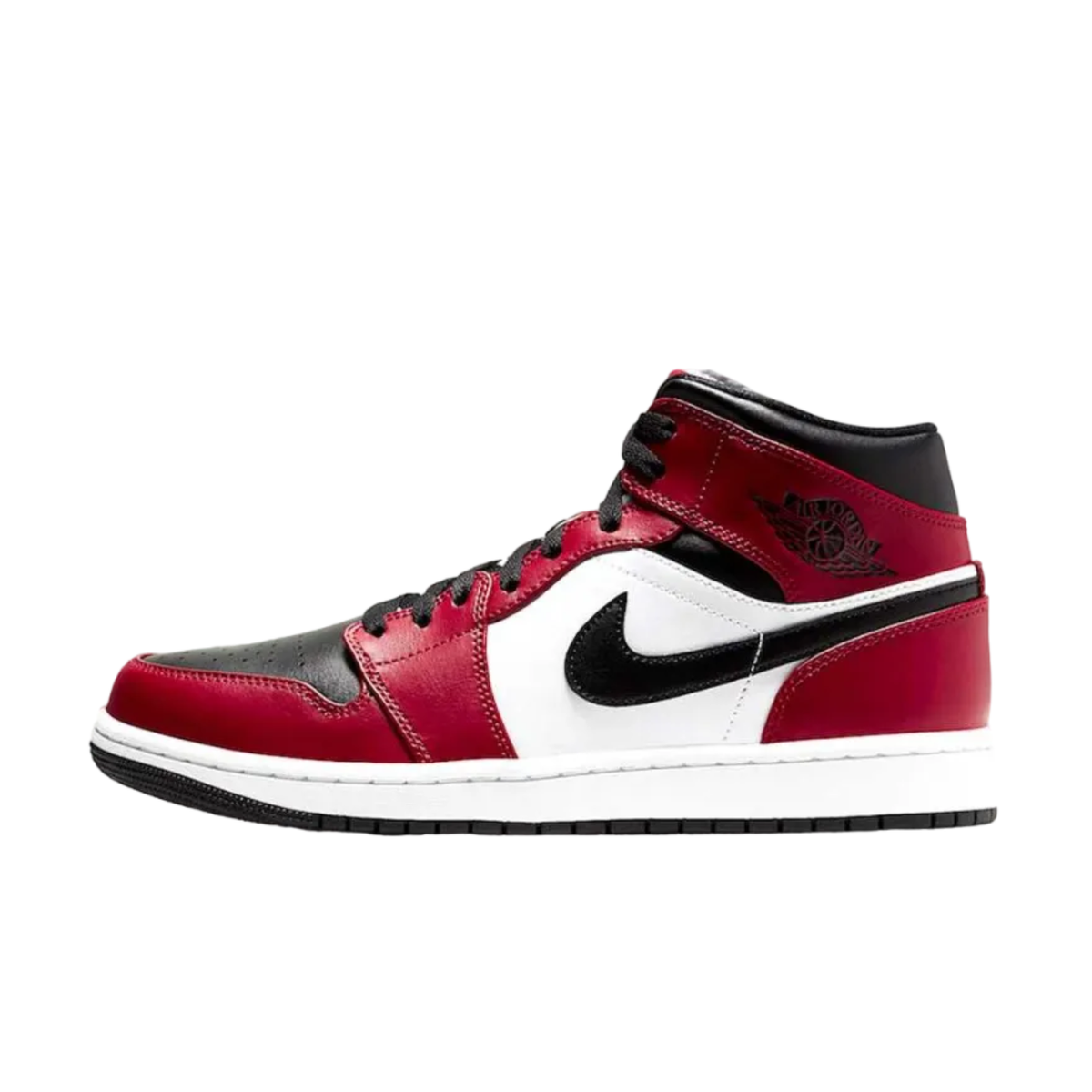 Air Jordan 1 Mid Black/Gym Red 554724-069