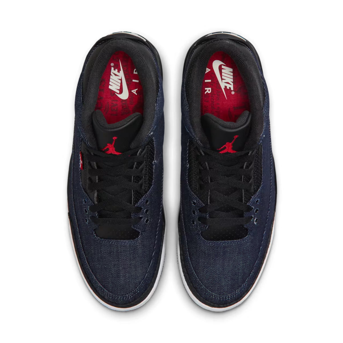 Air Jordan 3 X Levi's "Indigo and Gym Red"