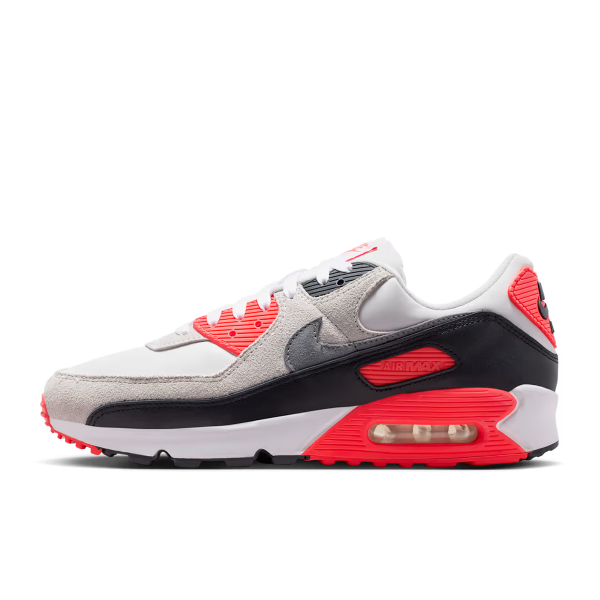Air Max 90 White/Particle Grey/Lt Smoke Grey/Black IU1055-100