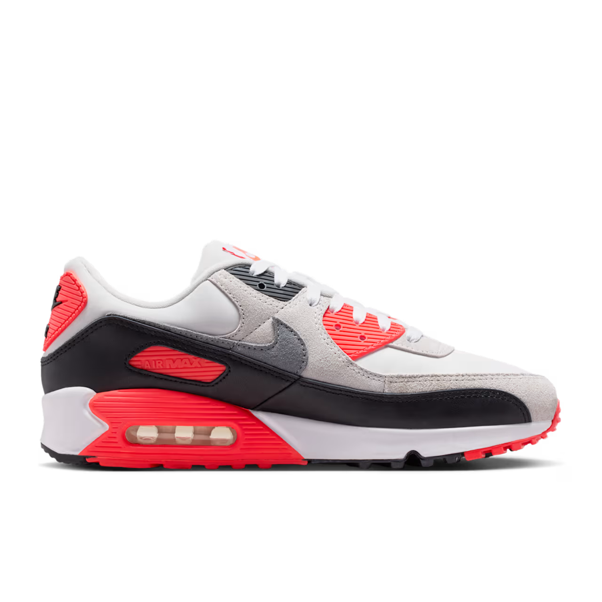 Air Max 90 White/Particle Grey/Lt Smoke Grey/Black IU1055-100