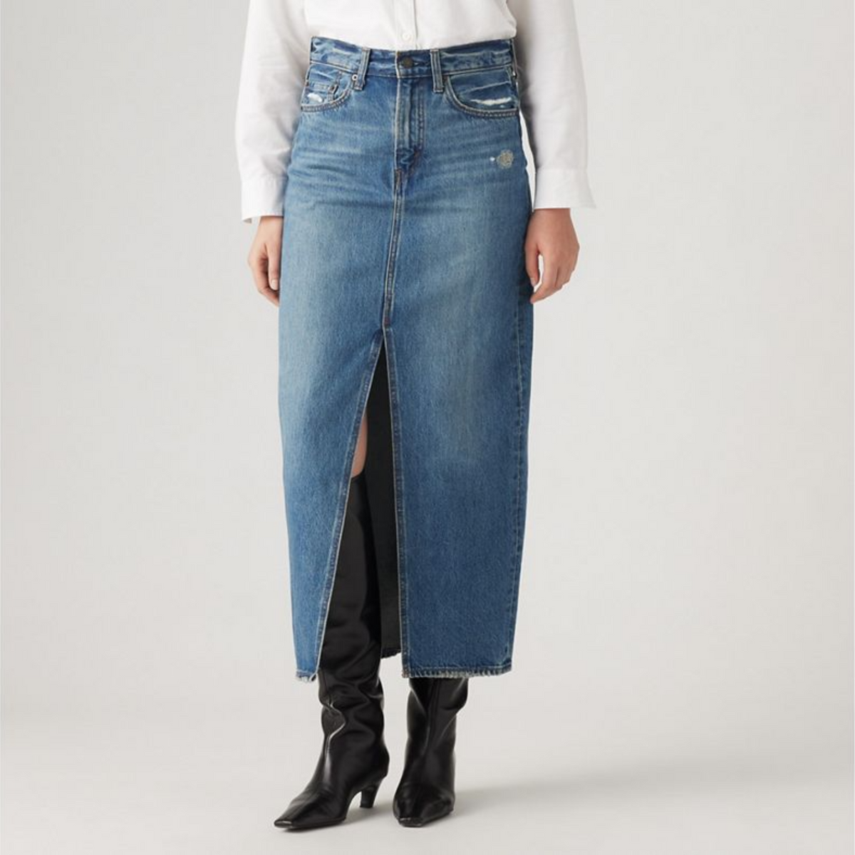 W ANKLE COLUMN SKIRT
