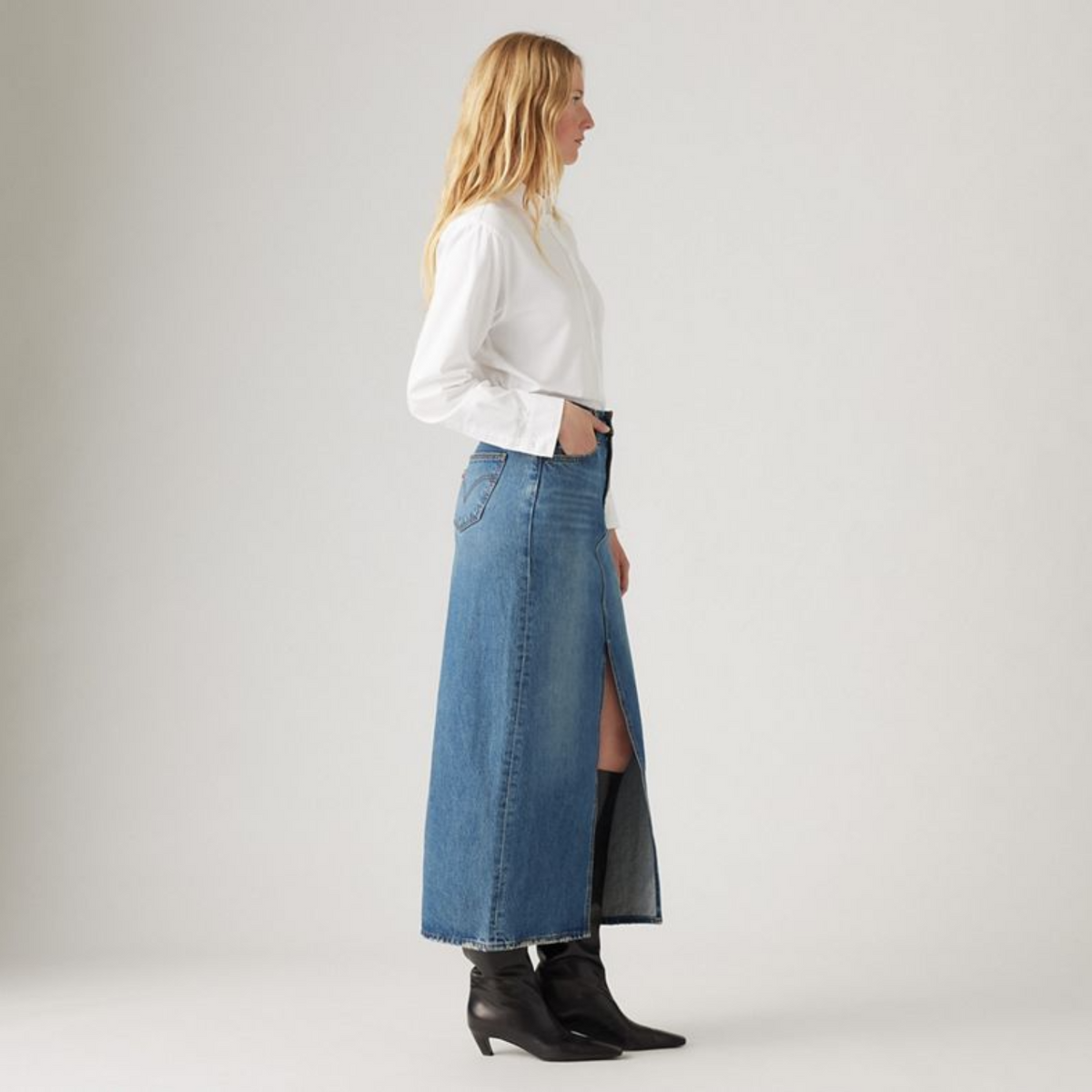 W ANKLE COLUMN SKIRT