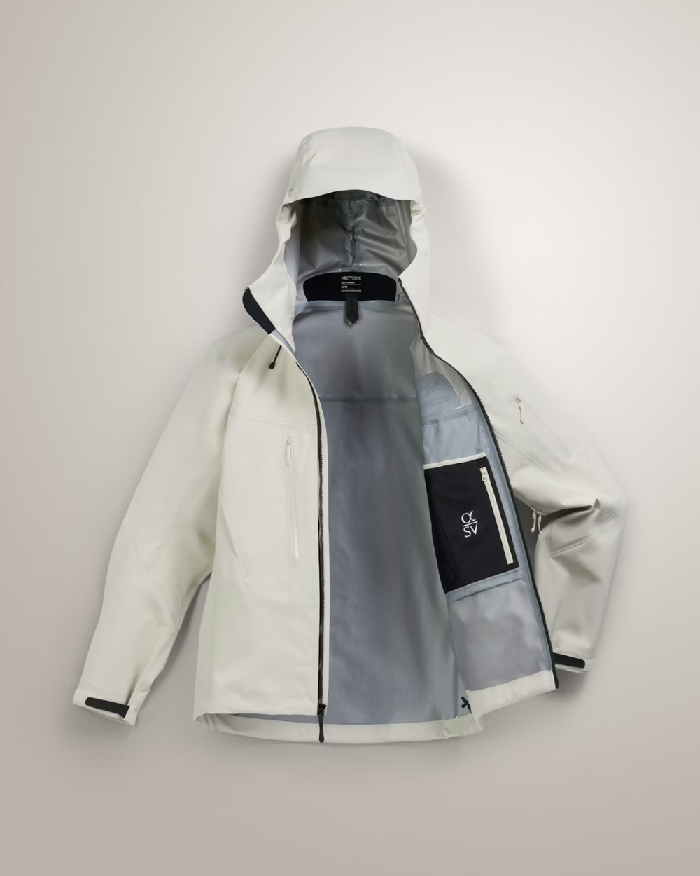 Arc'Teryx Alpha SV Jacket Sea Salt/Black