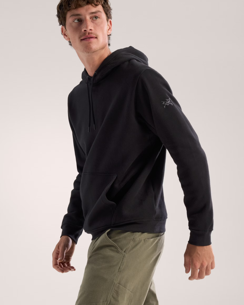 Arc'Teryx Emblem Fleece Hoody Black I Momentum - Momentum Clothing