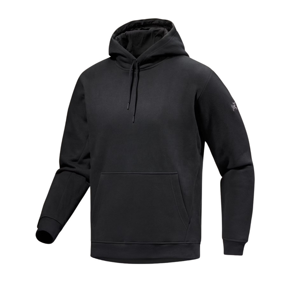 Arc'Teryx Emblem Fleece Hoody Black I Momentum - Momentum Clothing