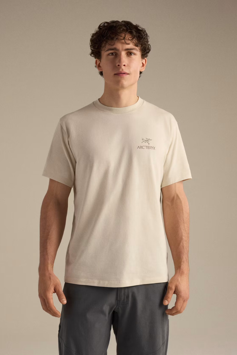 Arc'Teryx Kragg SL Cotton Bird Word SS - Sea Salt/Mongoose 