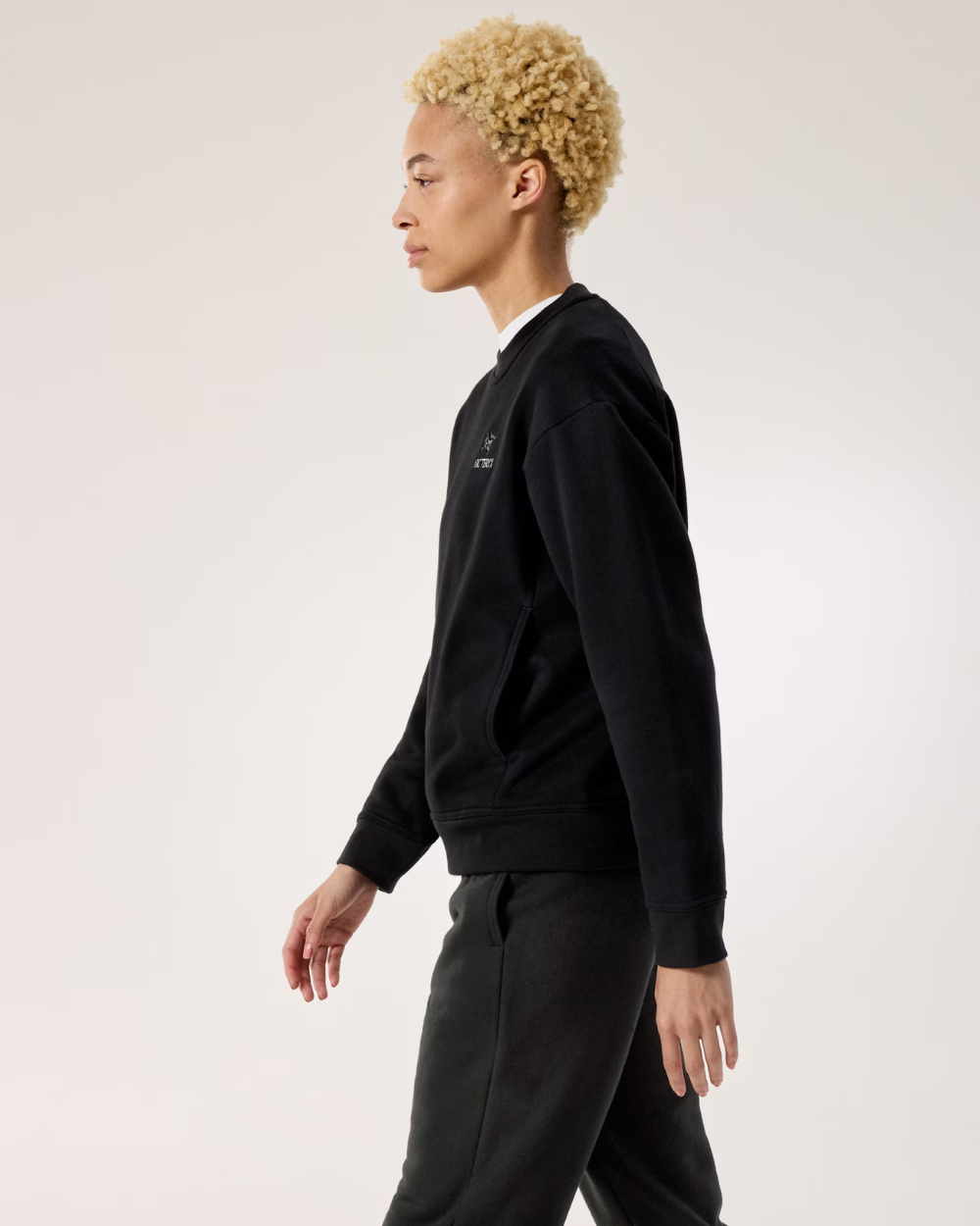 Arc'Teryx W Emblem Fleece Crew Black