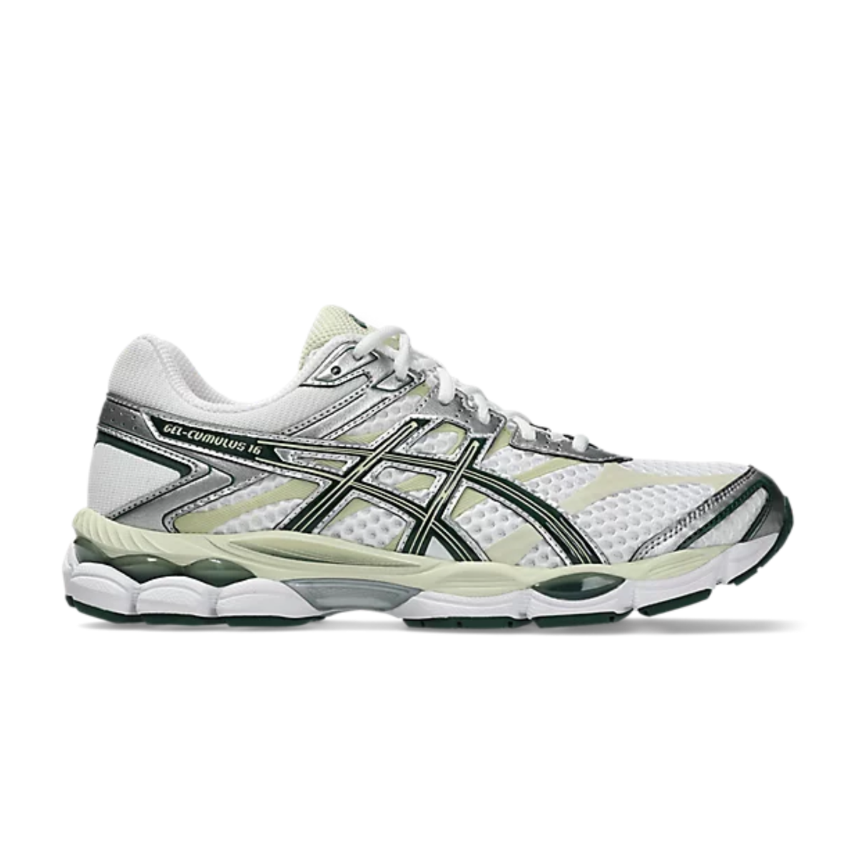Asics Gel-Cumulus 16 White/Forest Night