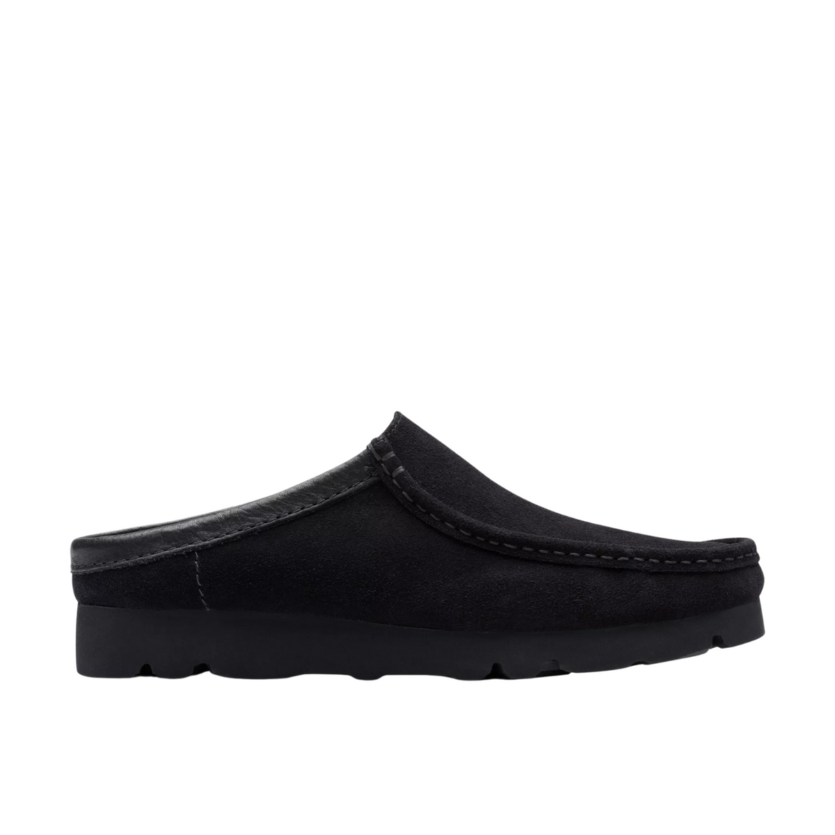 Clarks Wallabee Slip Black Suede