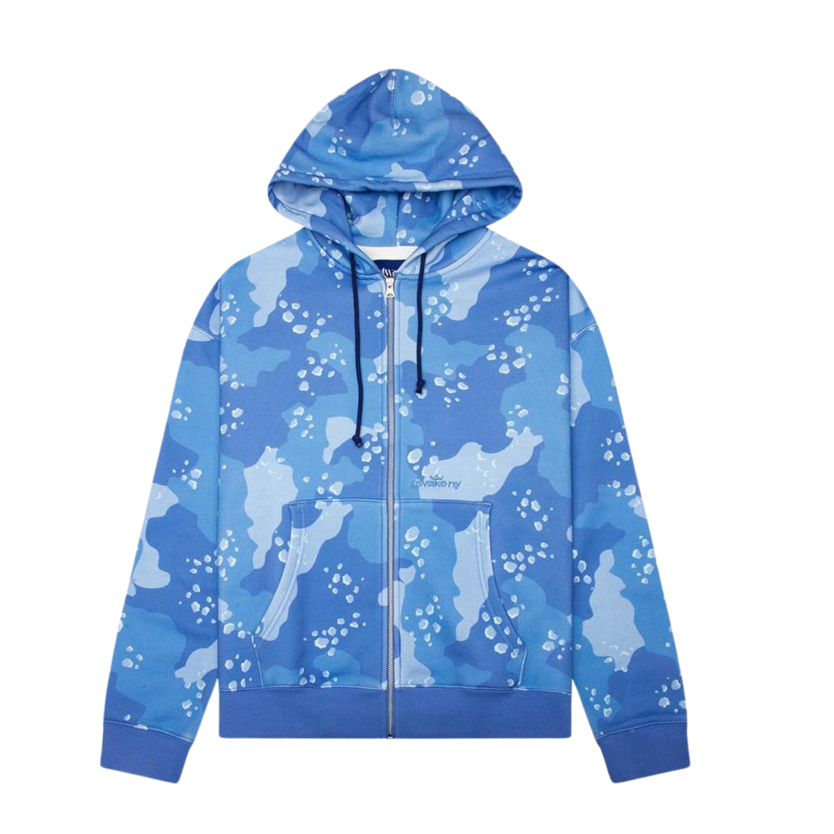 Awake Camo Crown Logo Zip Hoodie Blue 
