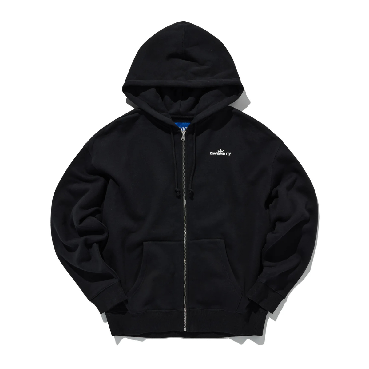 Awake Crown Logo Full-Zip Hoodie Black