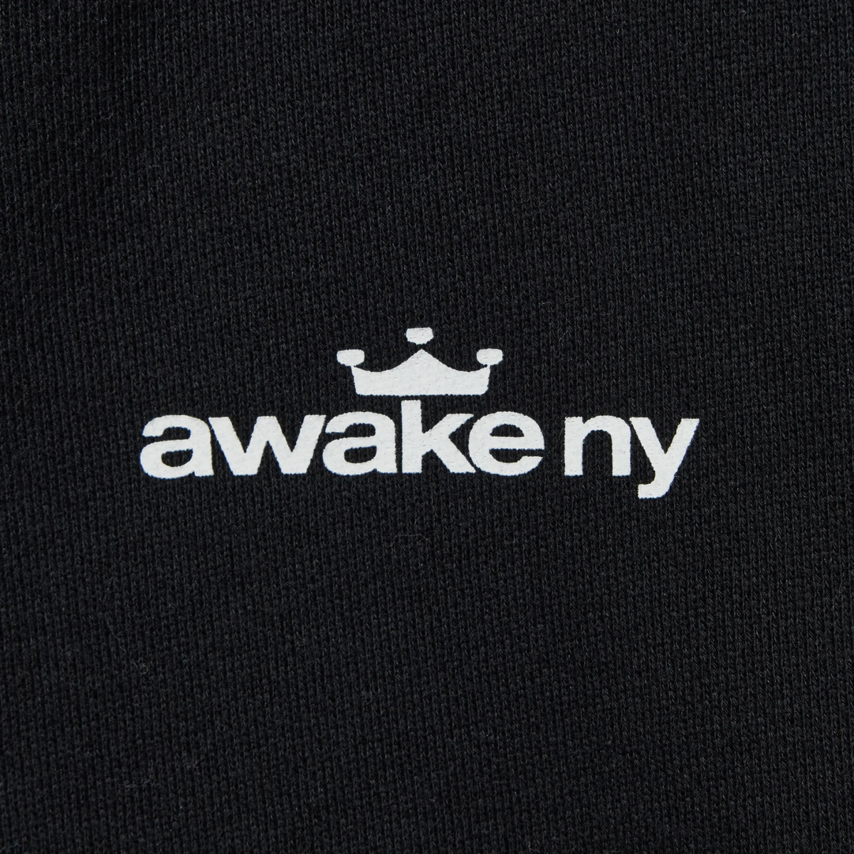 Awake Crown Logo Full-Zip Hoodie Black