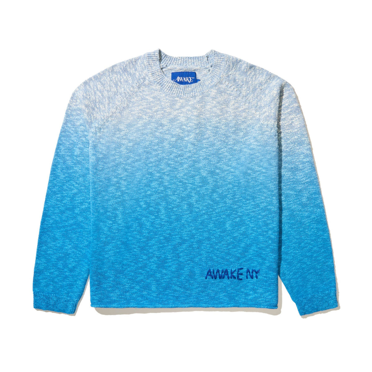 Awake Hand Dip-Dyed Knit Blue