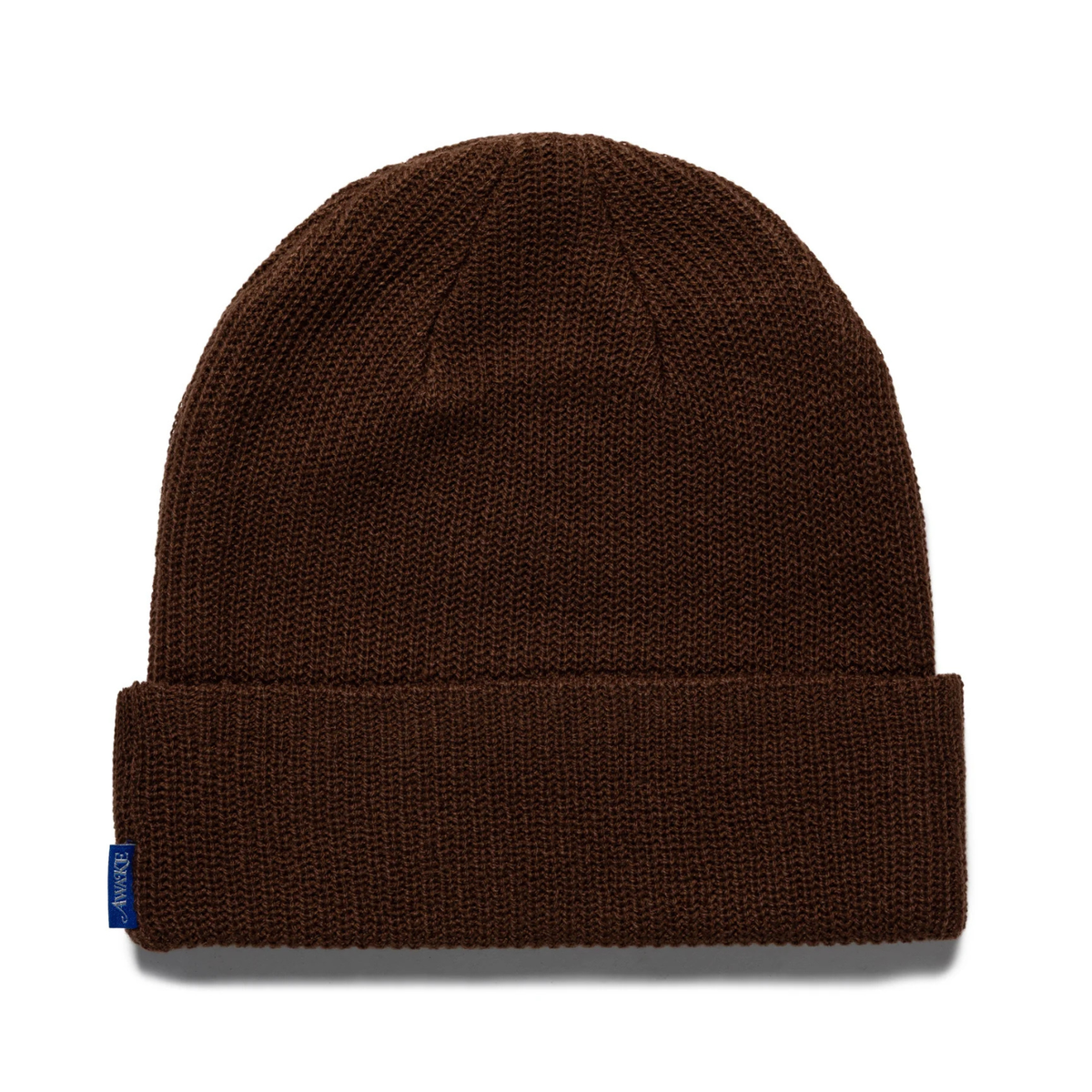 Awake Loose Gauge Knit Beanie Brown