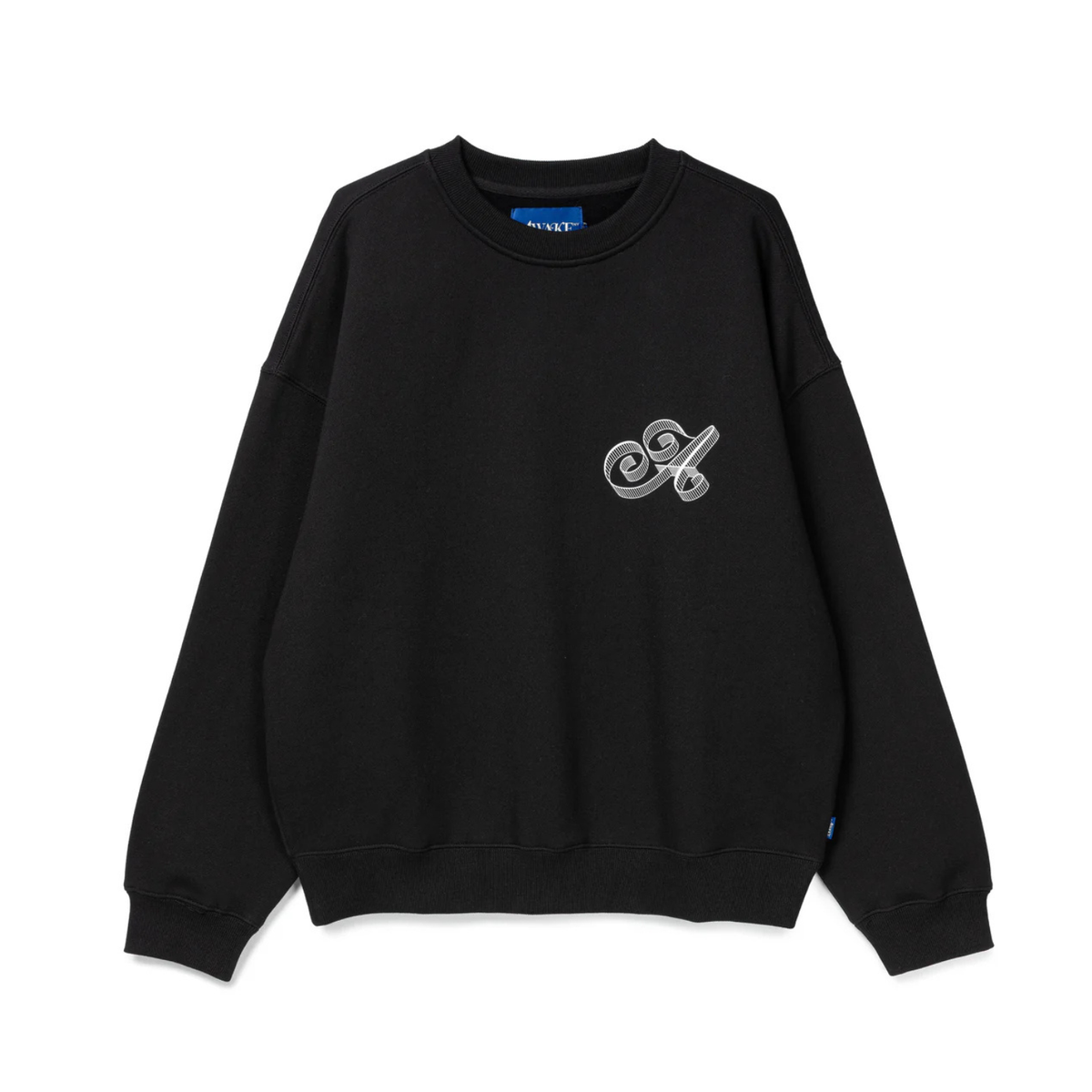 Awake Script Crewneck Black