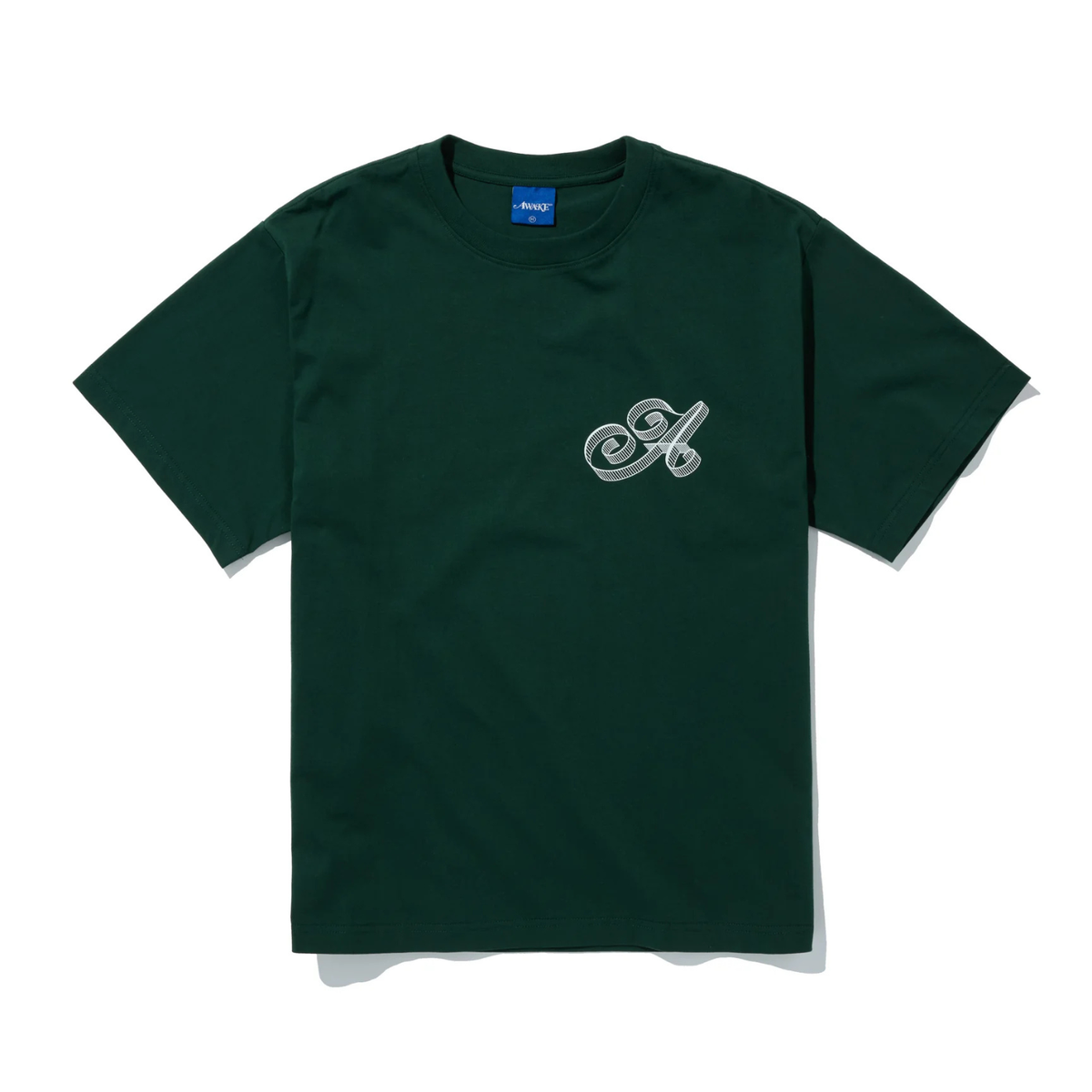 Awake Script Tee Green
