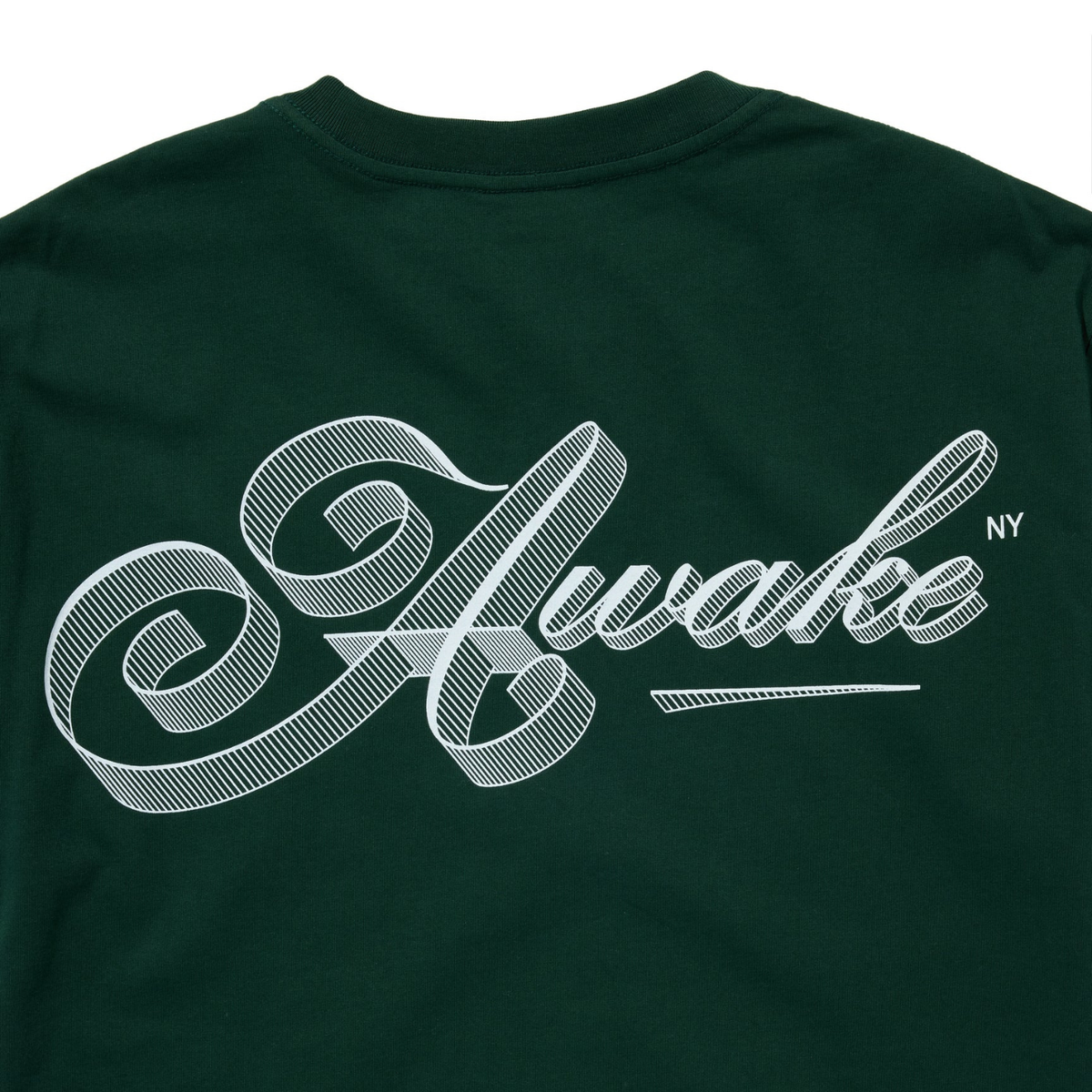 Awake Script Tee Green