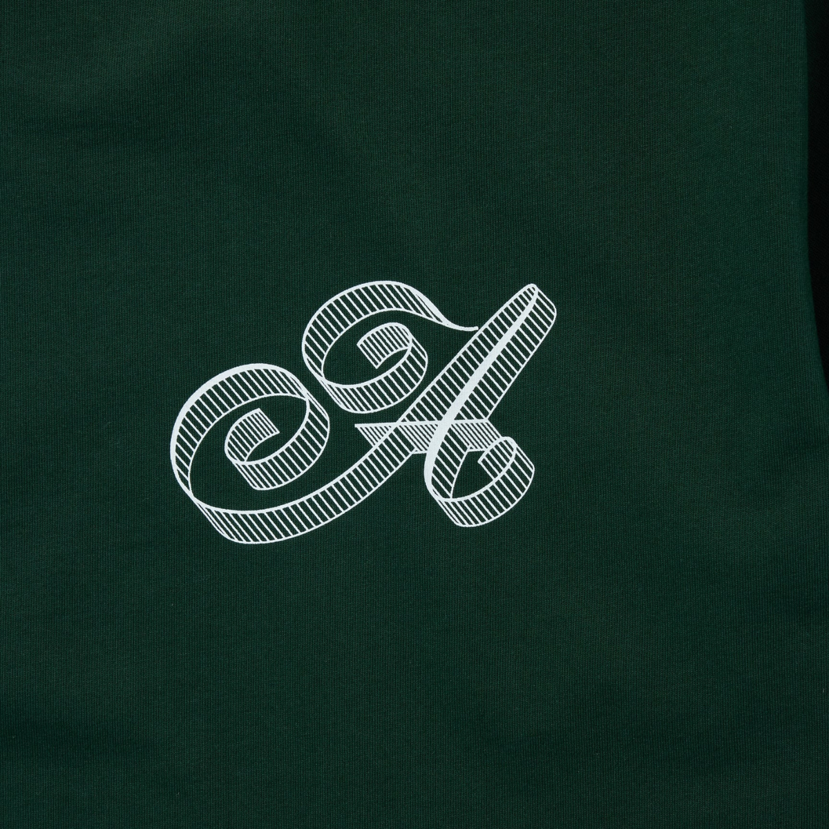 Awake Script Tee Green