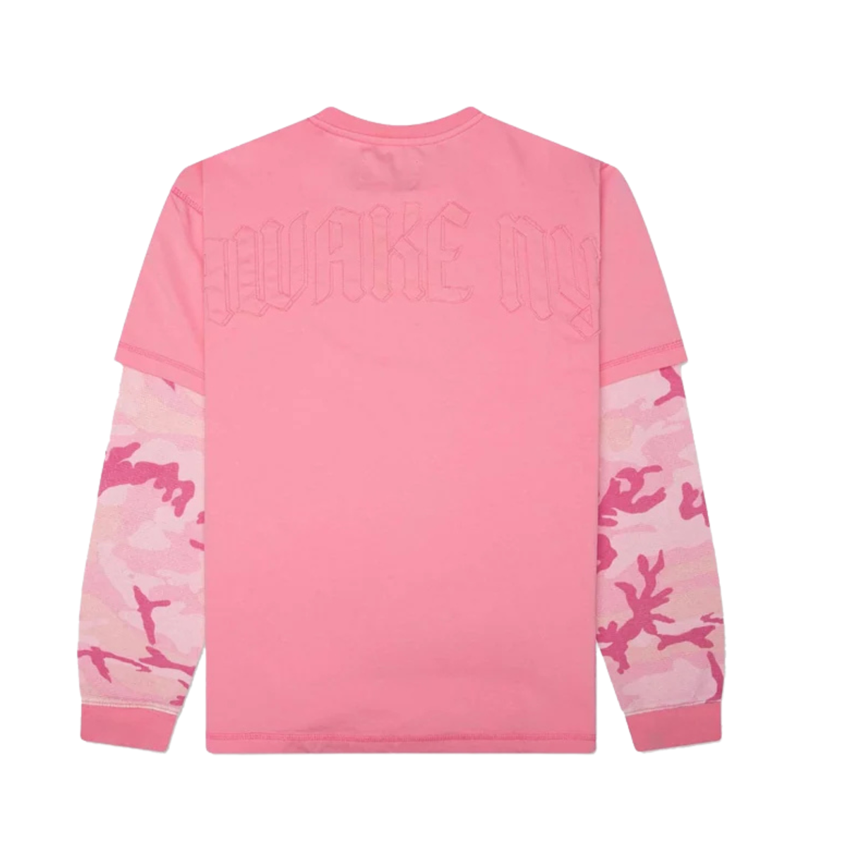 Awake Skyline Waffle LS Shirt Pink 