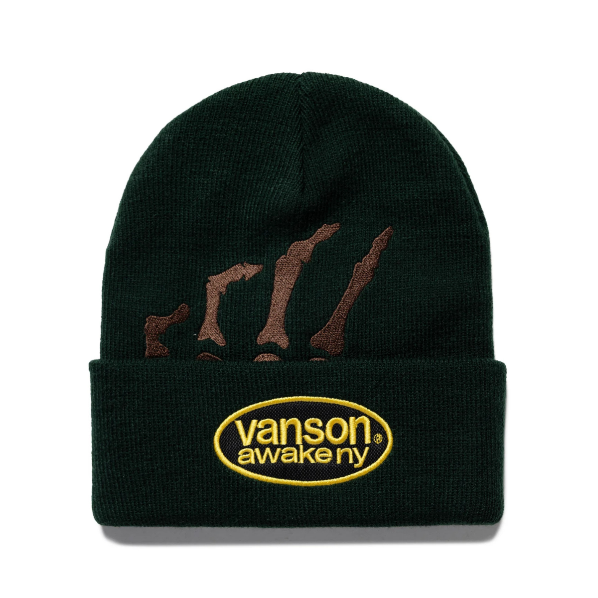 Awake Vanson Bones Beanie Green