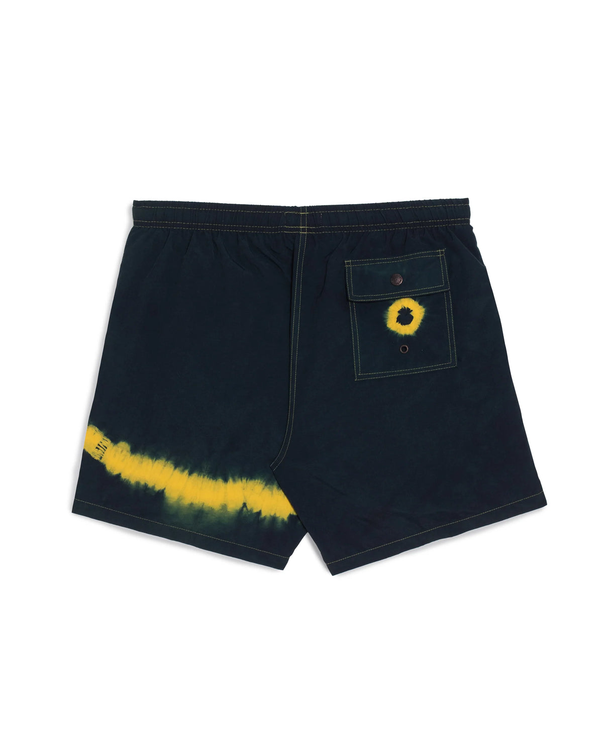 Bather Over Dyed Indigo Kiwi Swim Trunk Green 