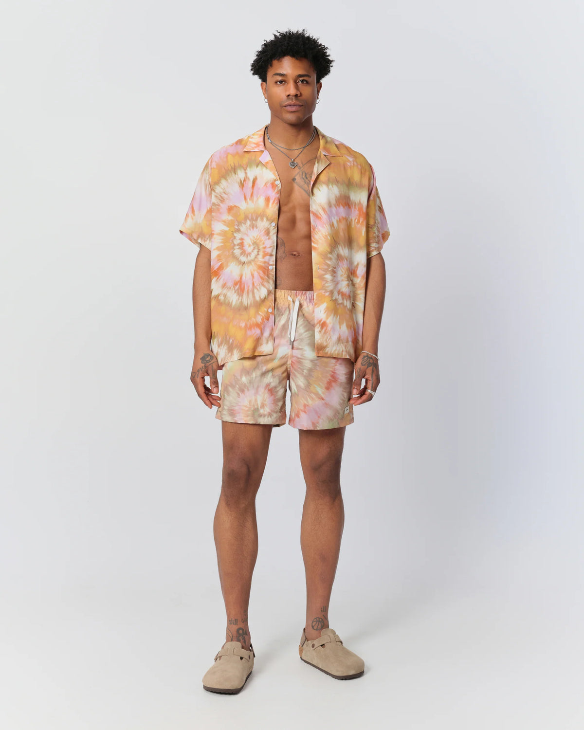 Bather Calypso Swirl Swim Trunk Orange