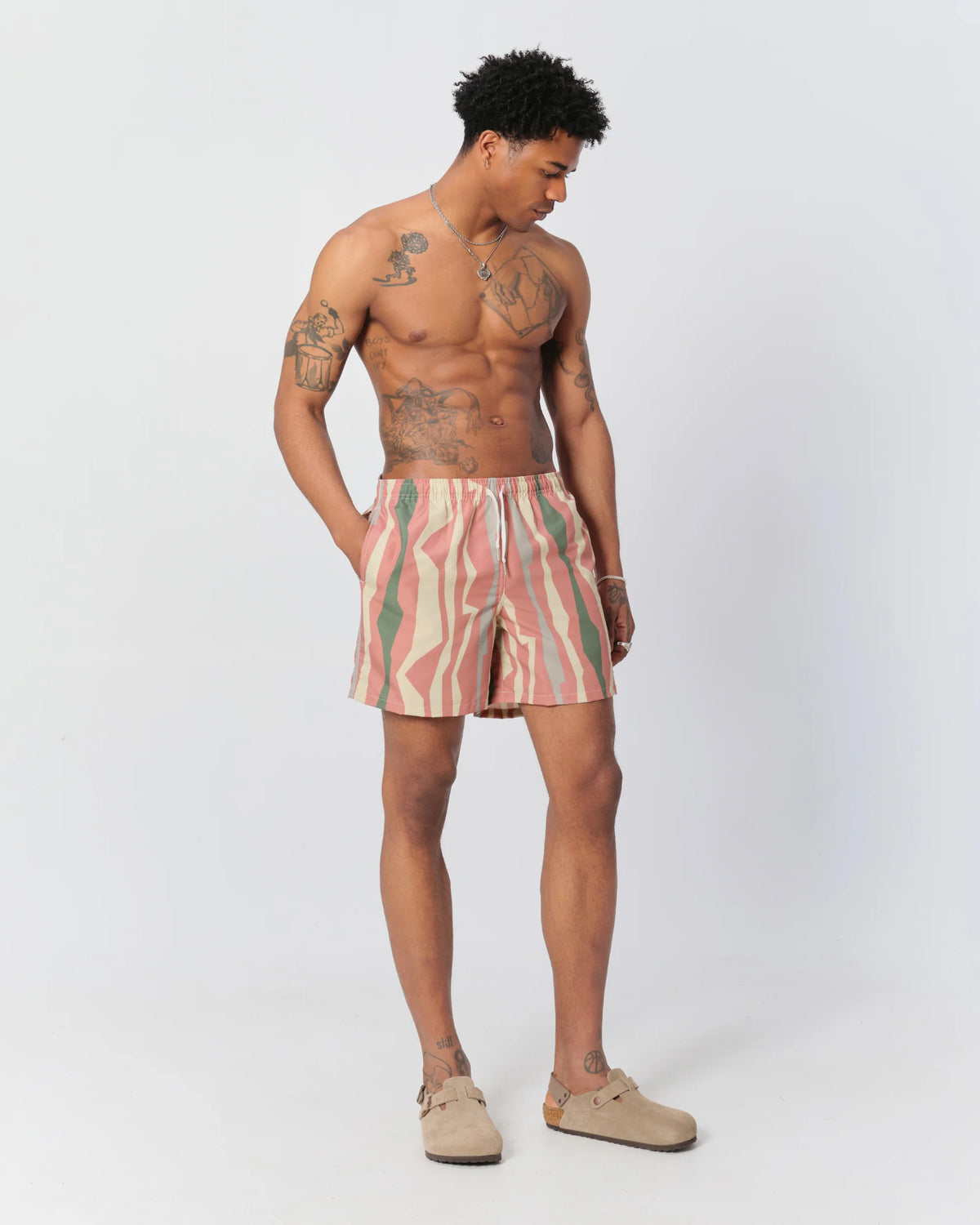 Bather Orchid Coastline Swim Trunk Pink.
