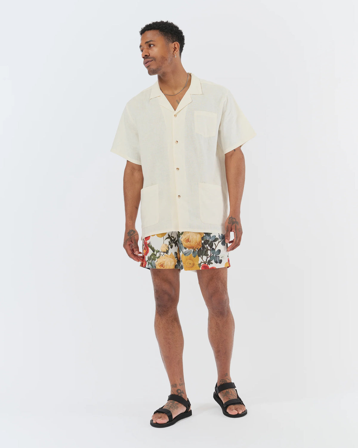 Bather Bouquet Swin Trunk Beige