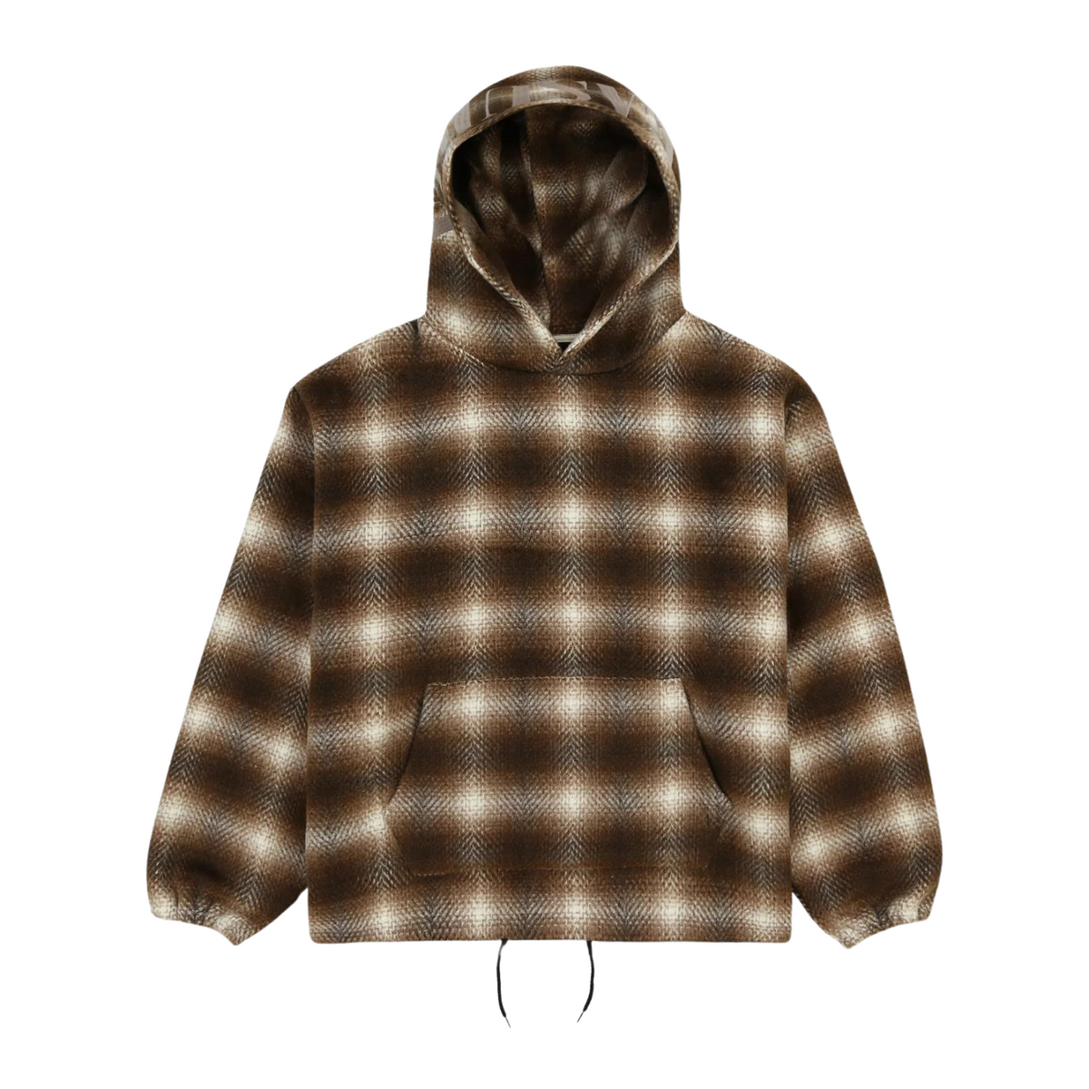 BEYOND PLAID WOVEN HOODIE